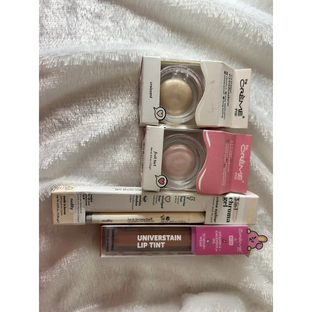 The Crème Shop Make Up Bundle. Eyeshadow, Lip Tint,‎ Eyeliner. Free shipping.